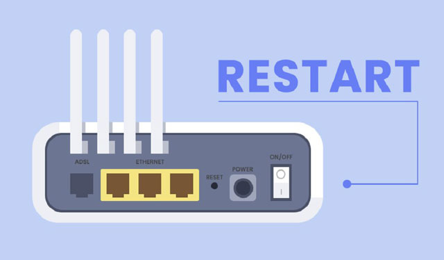 Restart the router