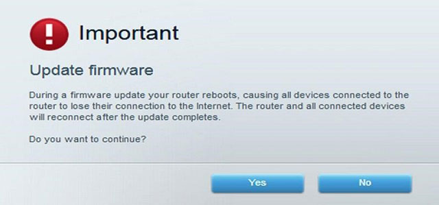 Update your router firmware