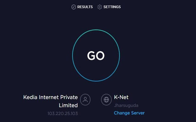 Check your Wifi speed with Speedtest