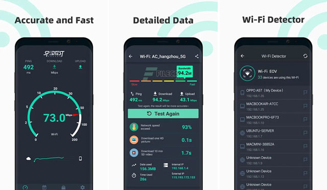 Check your Wifi speed on your iPhone by installing Speedtest Master