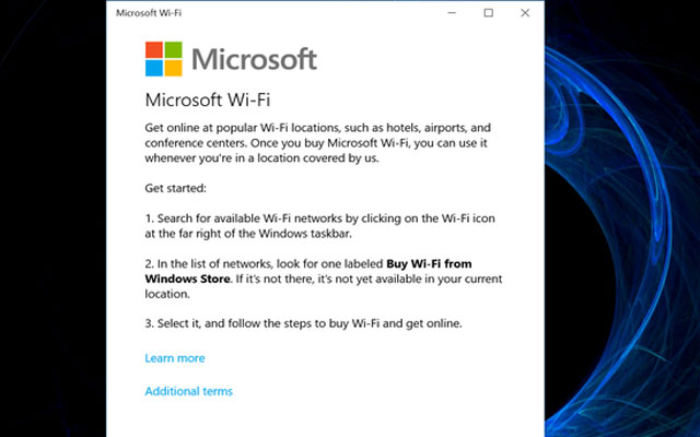 What is the Microsoft wifi app? 