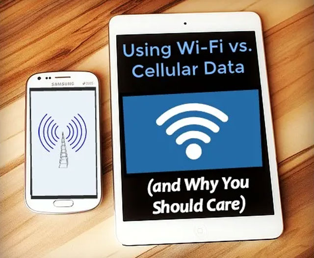 The difference between wifi and cellular data