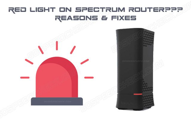 spectrum router red light pulsing