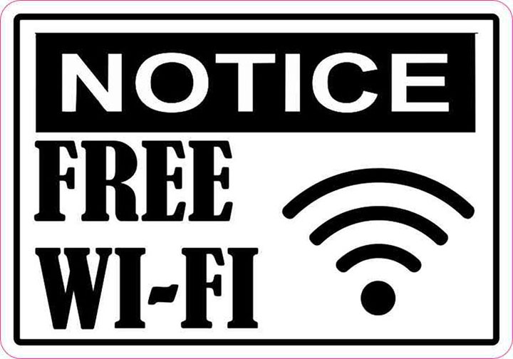 Check the Wifi notice signs