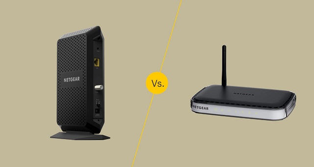 Use a separate router and modem