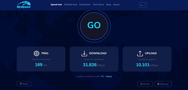 How to test Internet speed on iPhone with gospeedcheck.com