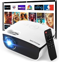 Outdoor Projector, Mini Projector for Home Theater
