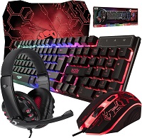 Orzly Keyboard, Mouse, Mouse pad, and Gaming Headset
