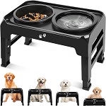 COMESOON 2-in-1 Elevated Dog Bowls