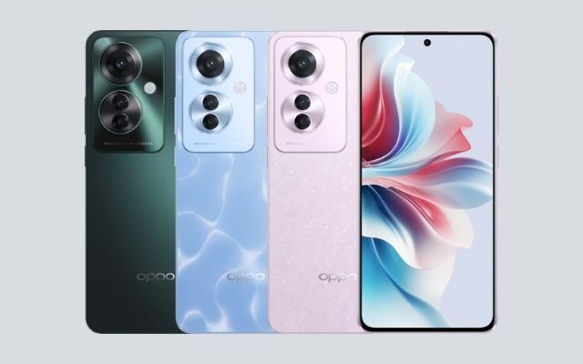 Three colors of the OPPO Reno 11F 5G