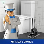 MR.SIGA Toilet Plunger and Bowl Brush Combo for Bathroom Cleaning