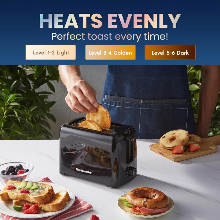 Elite Gourmet brings perfect toast every time