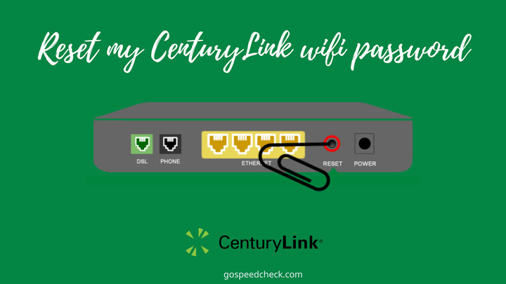 How to reset CenturyLink wifi password?