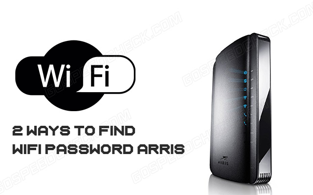 A WiFi password Arris tutorial