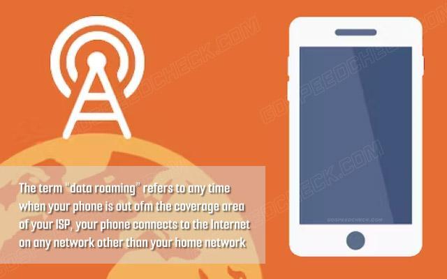 What does data roaming mean?