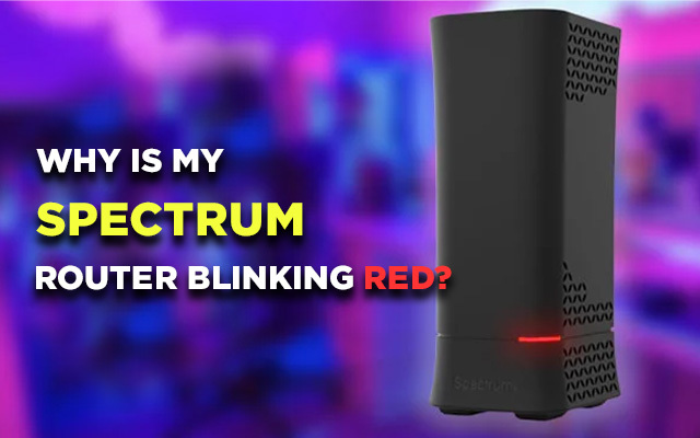 Why is my Spectrum router blinking red?