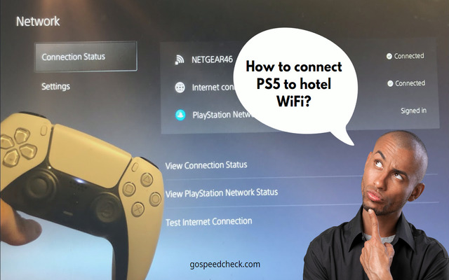 How to enable PS5 with hotel WiFi?