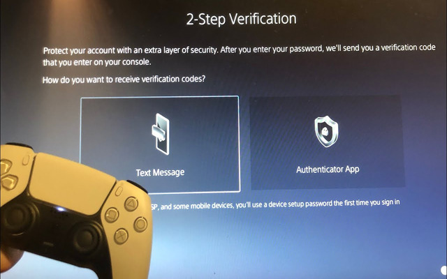 Use PS5 authenticator