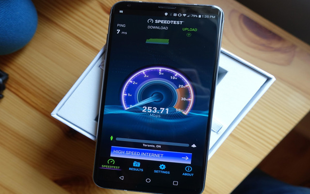 Make a WiFi speed test to check the Internet speed