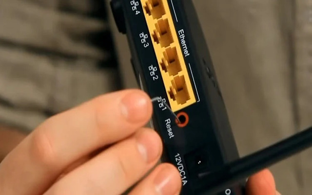 How to reset a router