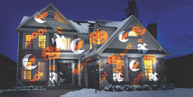 You can use your projector as a Halloween projector 