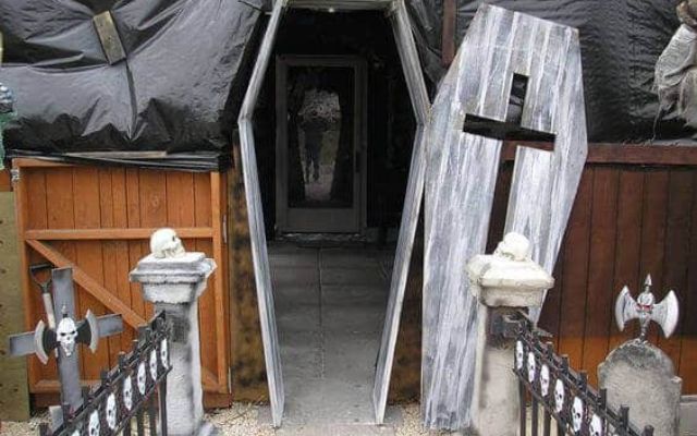 Coffin Entrance Halloween Door