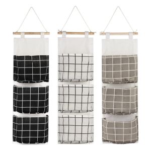 AUHOKY 3pcs wall closet hanging storage bag