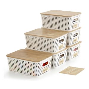 bagnizer plastic storage bins