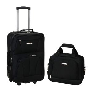 Rockland Fashion Softside Upright Luggage Set