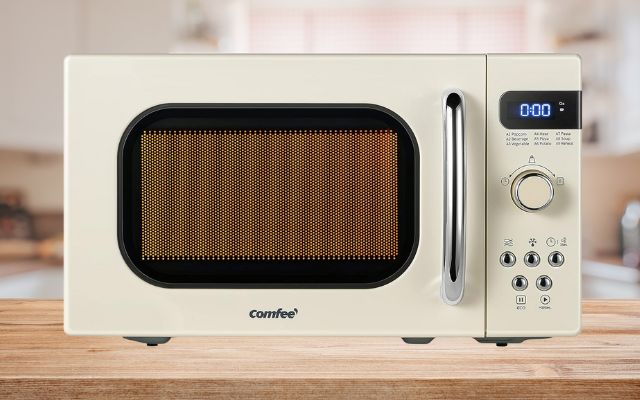 COMFEE' Retro Small Microwave Oven