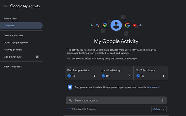 Google ‘My Activity’ launches web dark theme on mobile and desktop