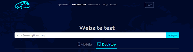 Website test