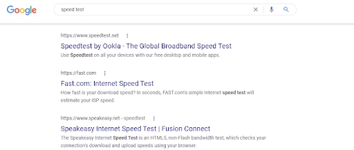 download speed not matching speed test