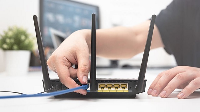 Restarting your network router