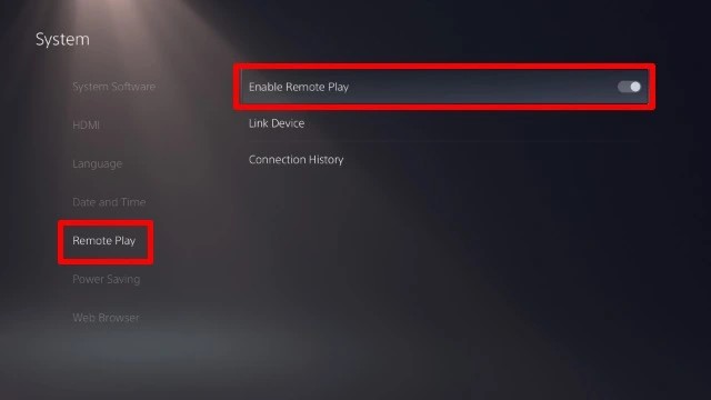 Turn off remote play