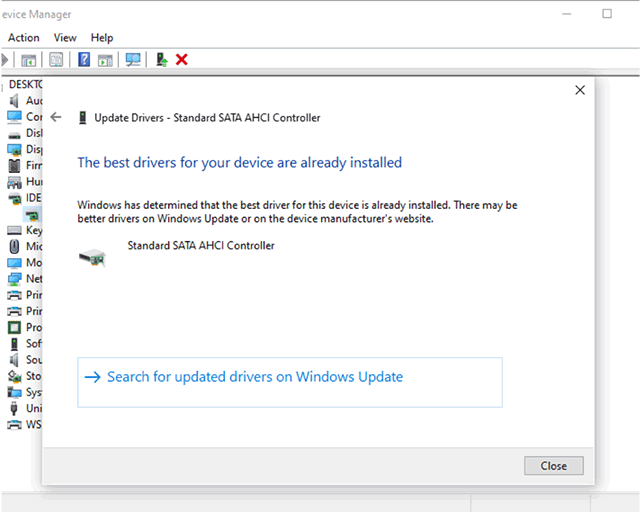 Select Update driver