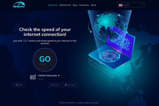 MySpeed - internet speed test tool